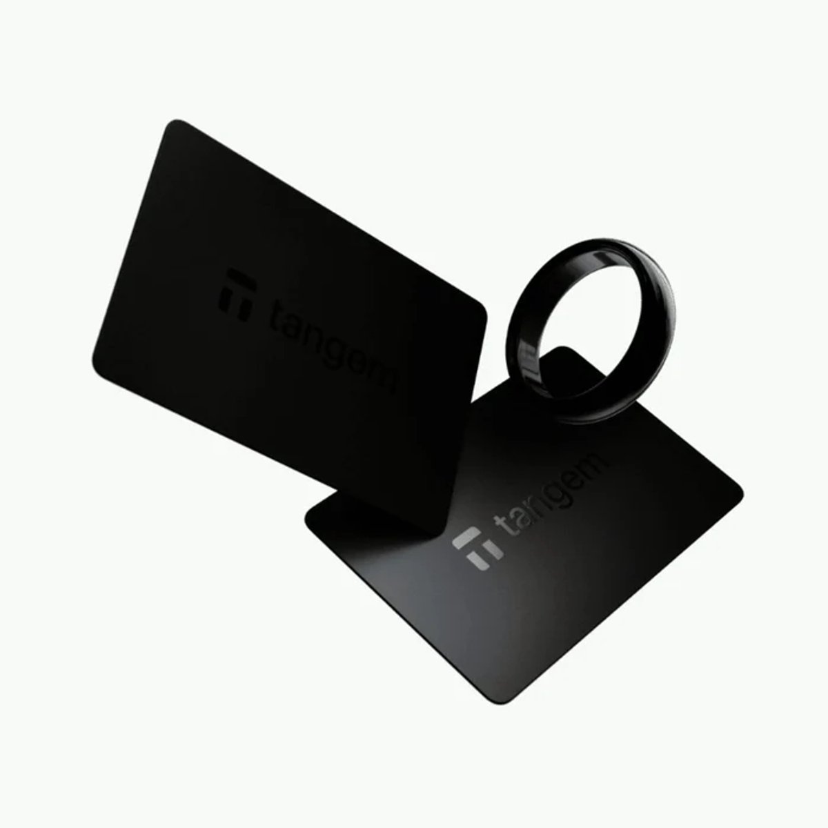Tangem – Crypto Ring (Ringmaat US 9) + 2 NFC Kaarten – Hardware Wallet Set –