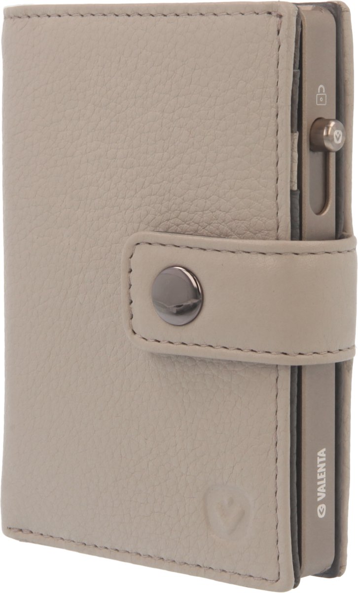Valenta 2-in-1 MagSafe Portemonnee - Echt Leer - Crème / Champagne kleur