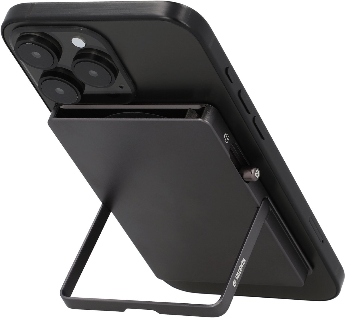 Valenta - Ultradunne Pasjeshouder MagSafe met Stand functie - Uitschuifbaar