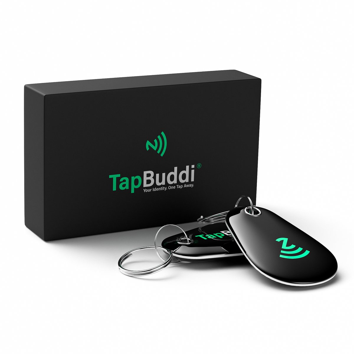 TapBuddi® KeyConnect – Digitaal Visitekaartje in NFC Sleutelhanger – Direct