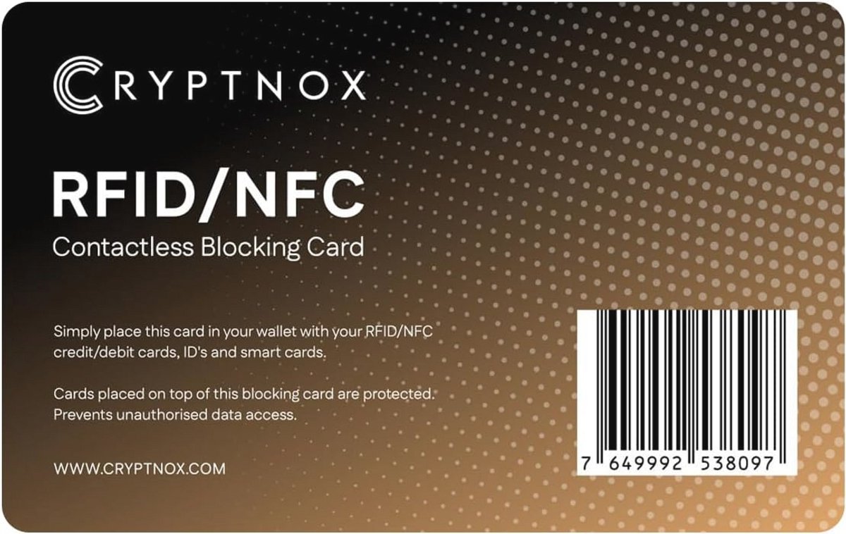 RFID/NFC Contactloze Blokkeringskaart - Ultieme Gegevensbeveiliging Voor Uw