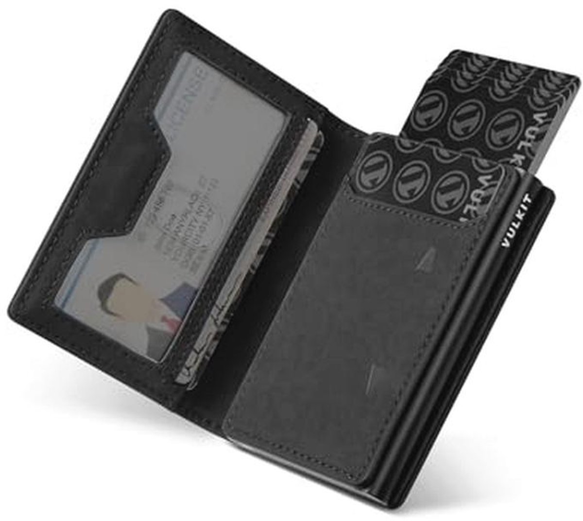 Slim Leer Portefeuille voor Mannen met Muntcompartiment en ID Raam - RFID/NFC