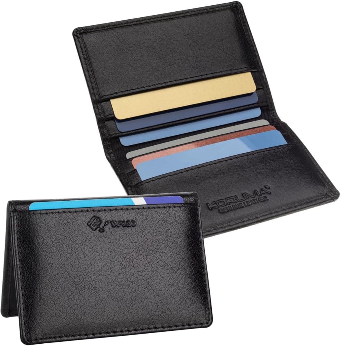 RFID/NFC Portemonnee voor 4 Kaarten met TÜV-gecertificeerde Beveiliging en