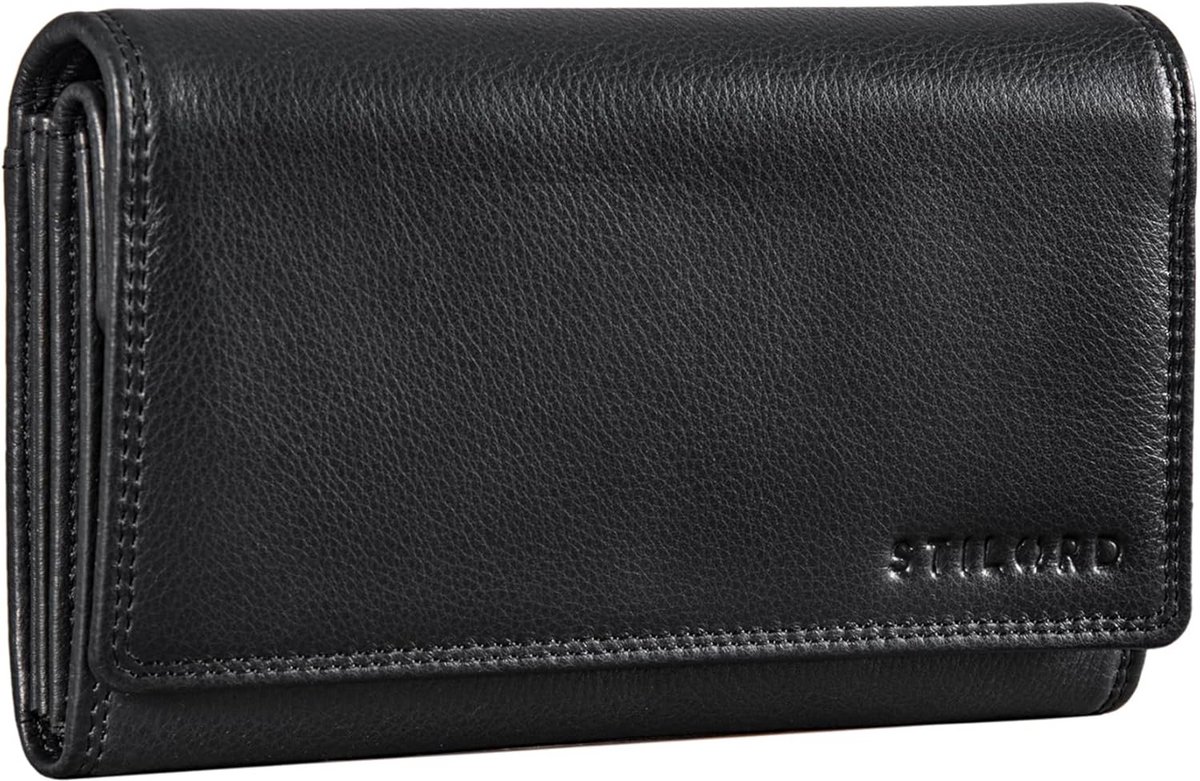 Grote Leren Portemonnee Dames met RFID en NFC Bescherming Vintage Look