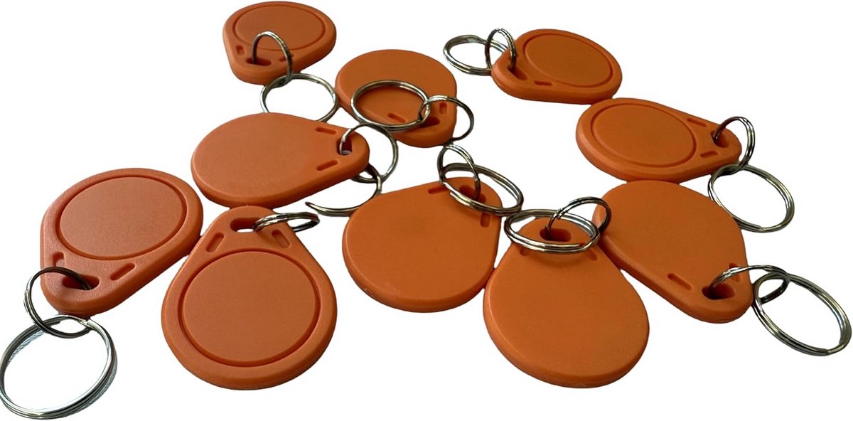 RFID NFC Sleutelhangers 13.56MHZ M1 Chip Set - 10 Stuks ABS Waterdicht