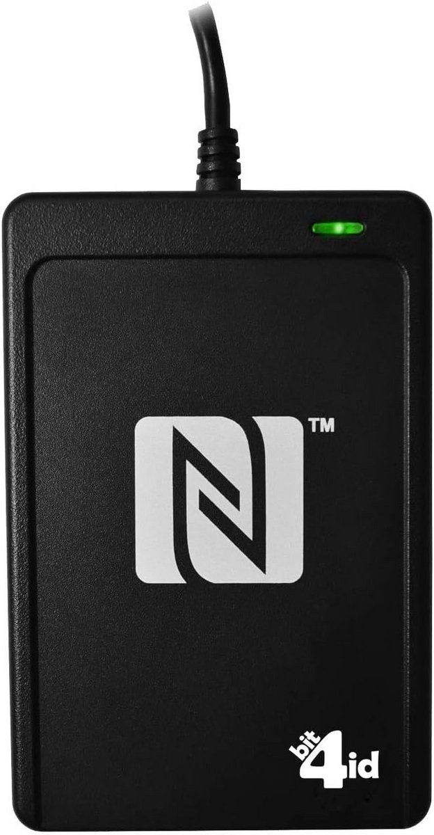 Mini NFC Kaartlezer USB Zwart met SAM-sleuf voor Veilig Gebruik