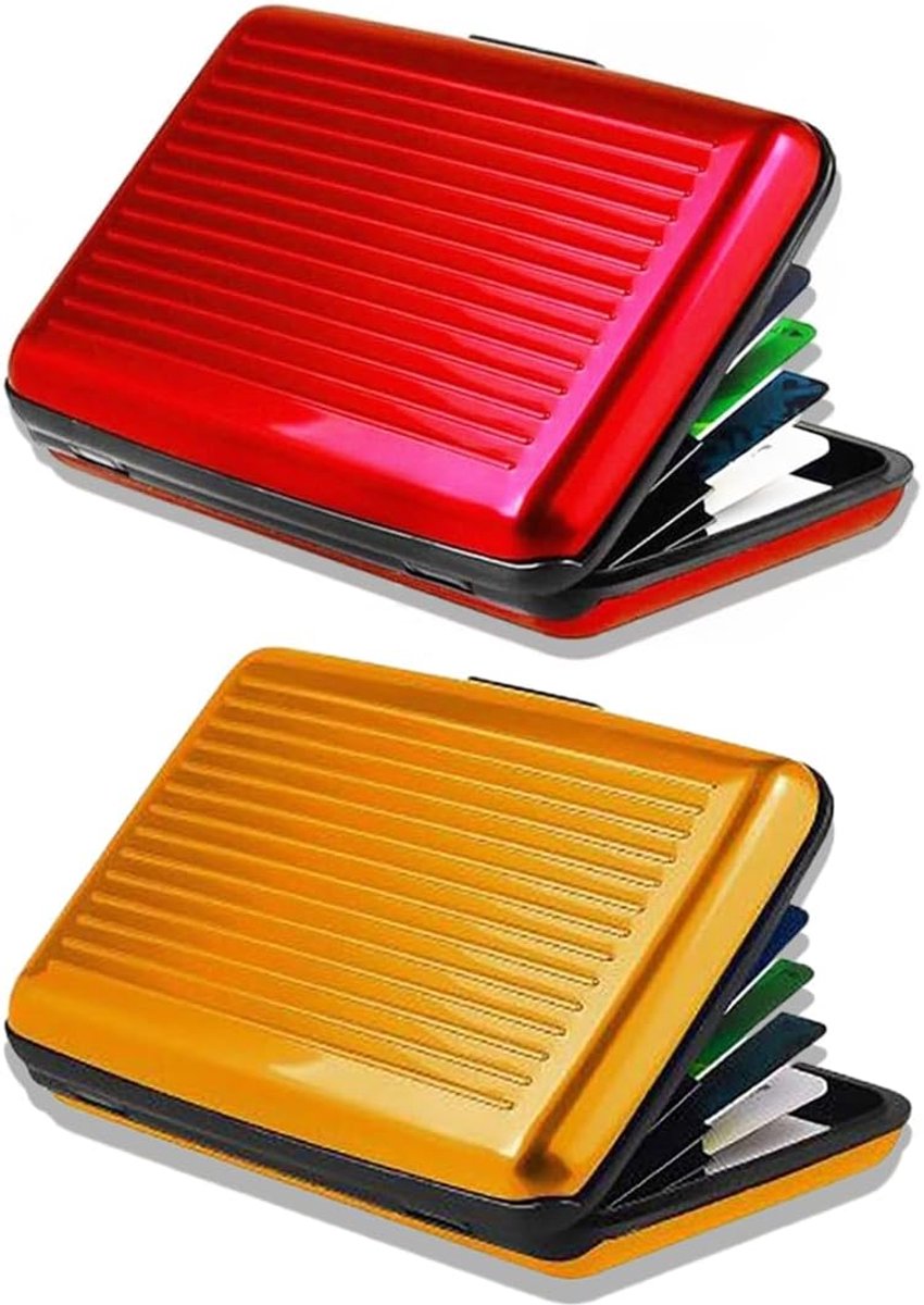 Aluminium Creditcardhouder met RFID/NFC Beveiliging - Pasjeshouder &