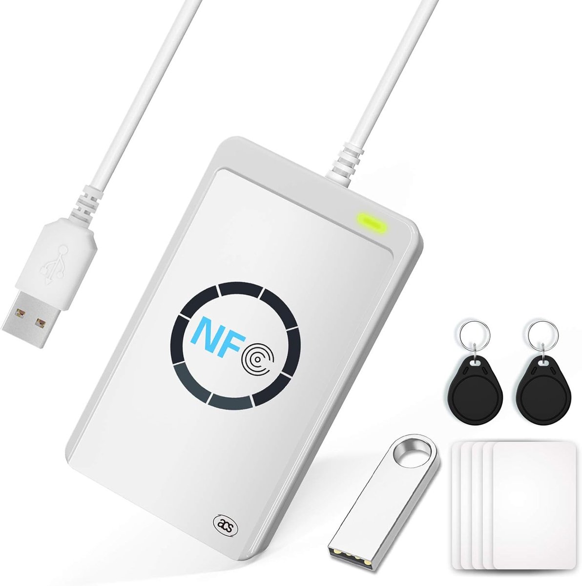 Contactloze NFC RFID Reader Writer voor ISO14443A/B Kaarten en Tags